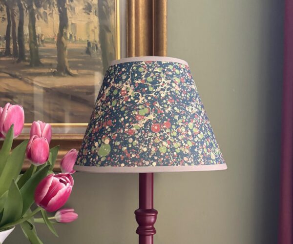 10” Dicky empire shade with grey trim