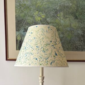 14” Yarn empire shade with cream trim