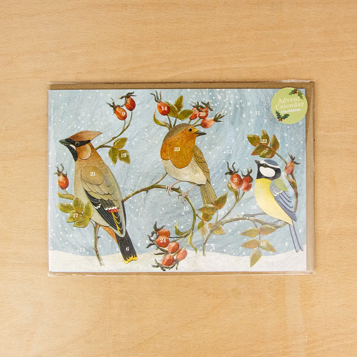 Winter Hedgerow Advent Card by Alice Melvin - Image 3