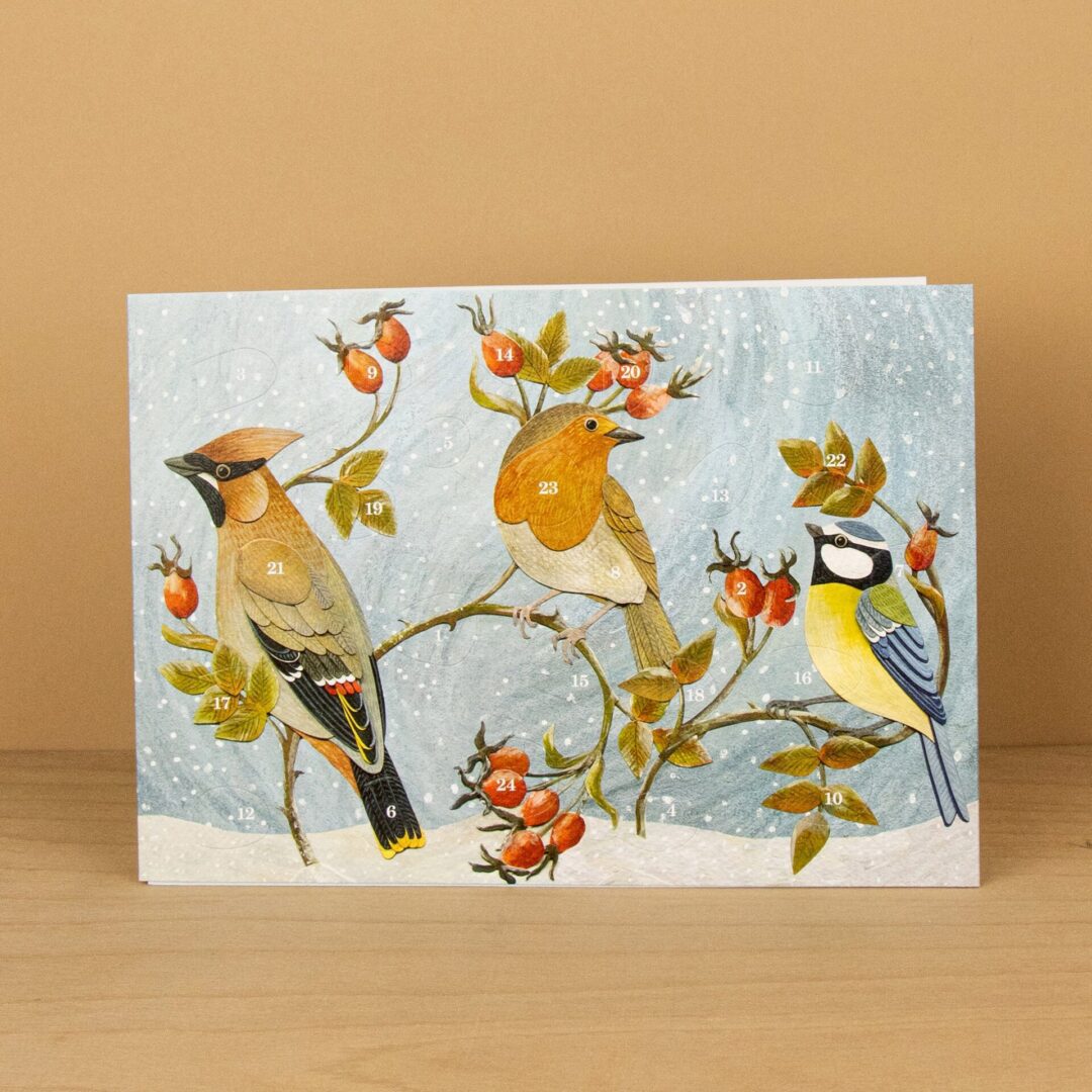 Winter Hedgerow Advent Card by Alice Melvin