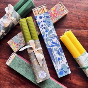 Scalloped Candles & Long Matchbox