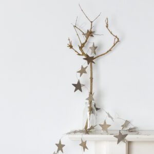 Star Garland Antique Silver