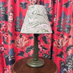 Green Avon Lampbase with Shade