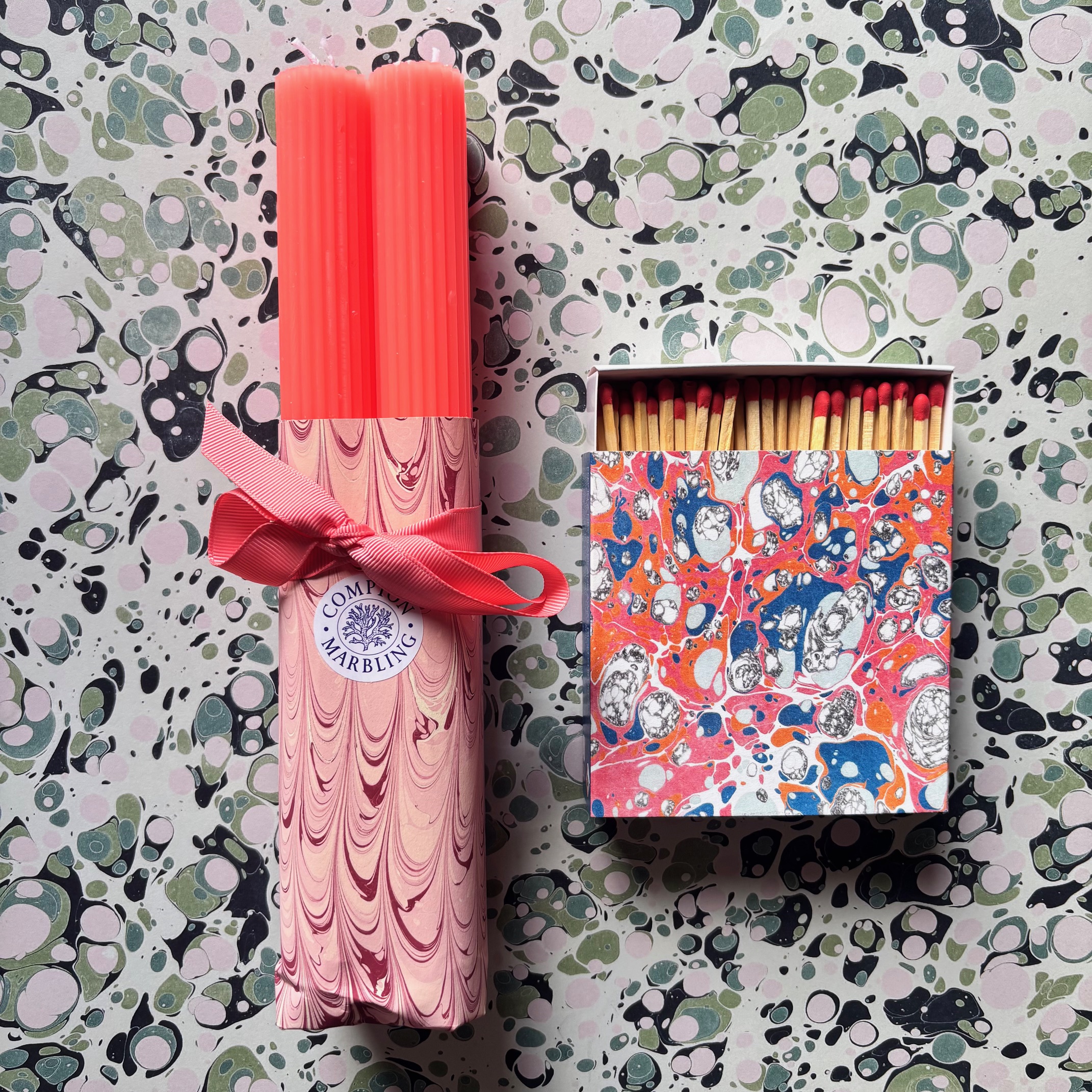 Scalloped Candles & Square Matchbox - Image 5