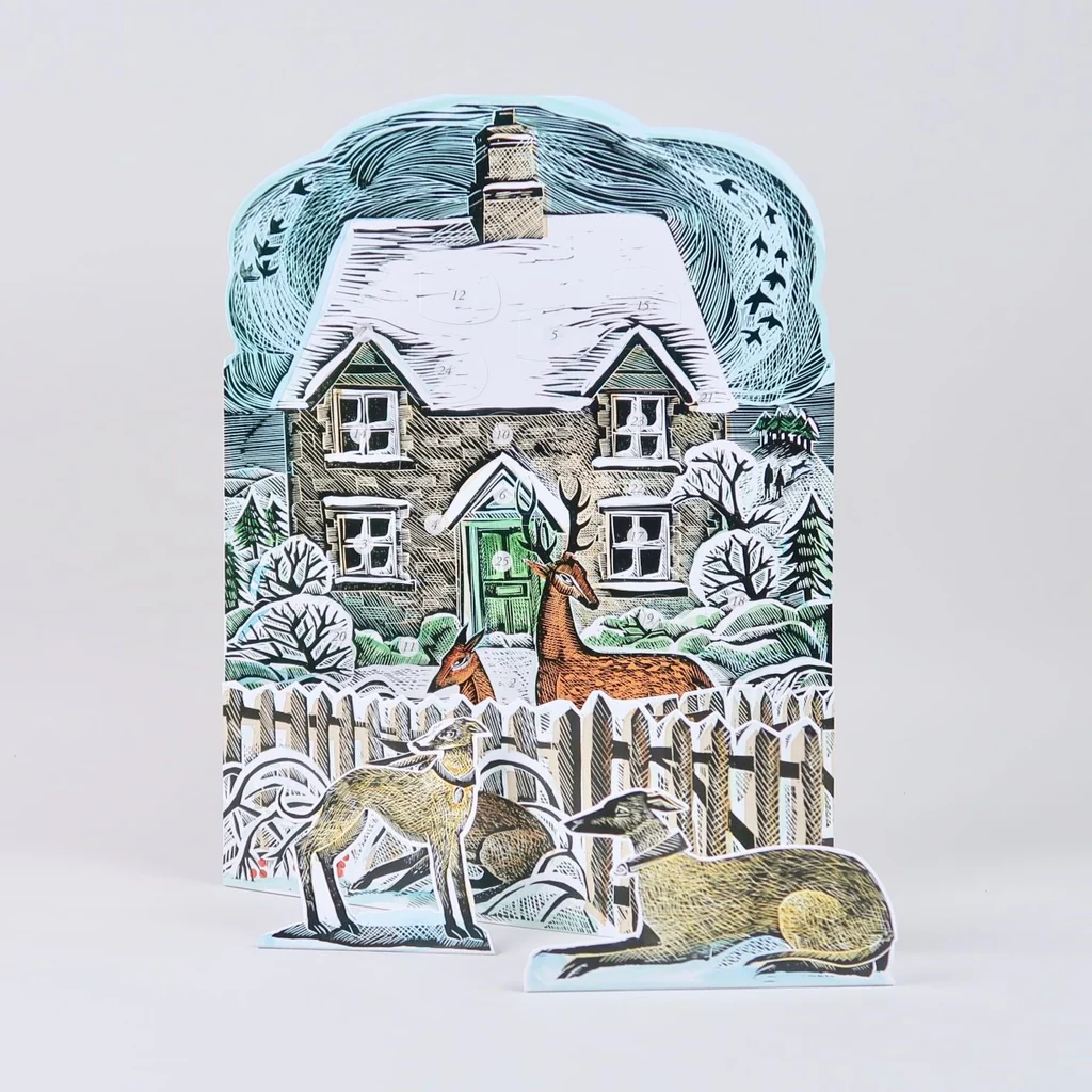 Christmas Cottage Advent Calendar by Angela Harding - Image 2
