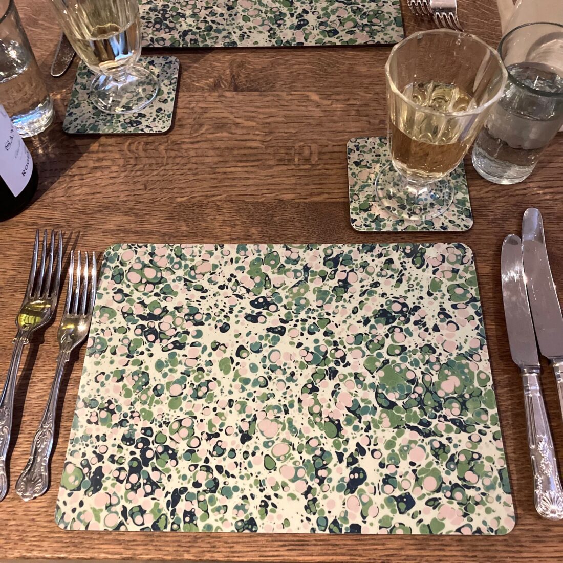 Rectangular Table Mats Compton Marbling