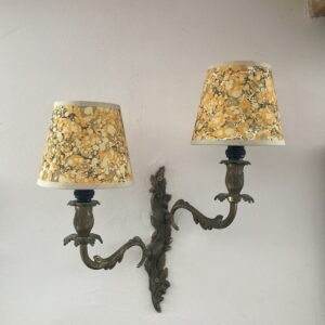 Plock 6" Candle Clip shade with Biscuit trim