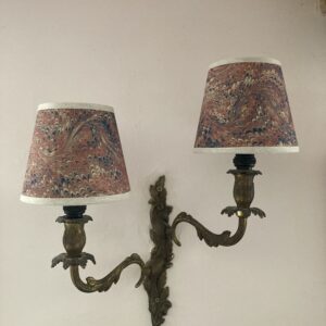 Quiddle 6" Candle Clip shade with linen trim