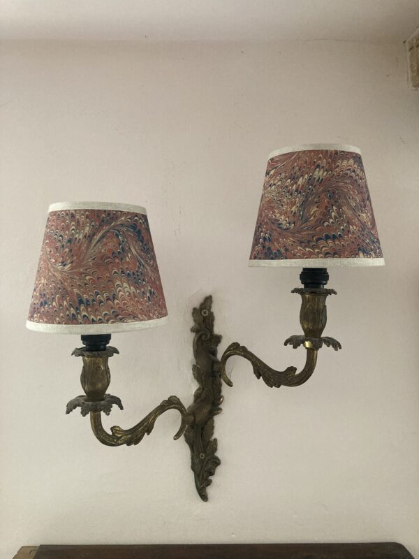Quiddle 6" Candle Clip shade with linen trim