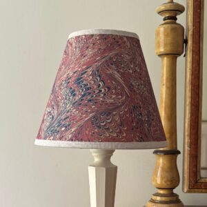 8” Quiddle empire shade with cream trim