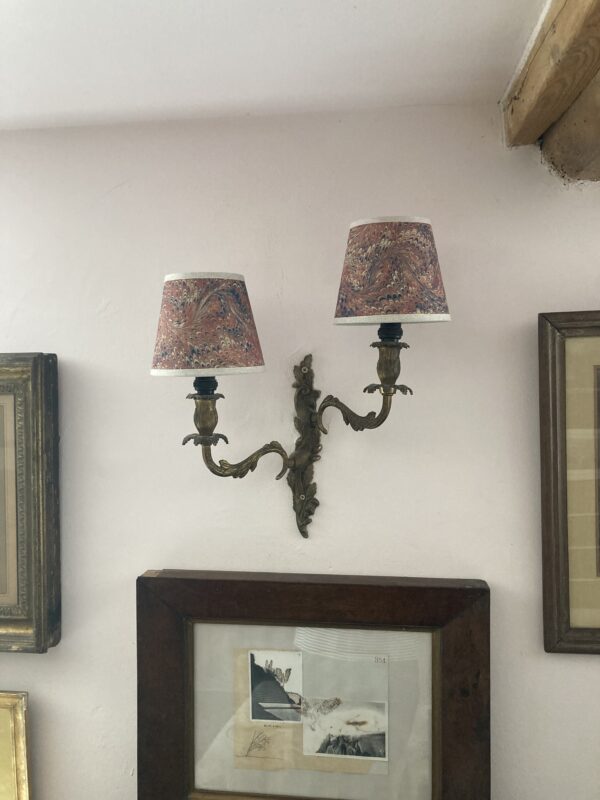 Quiddle 6" Candle Clip shade with linen trim - Image 3