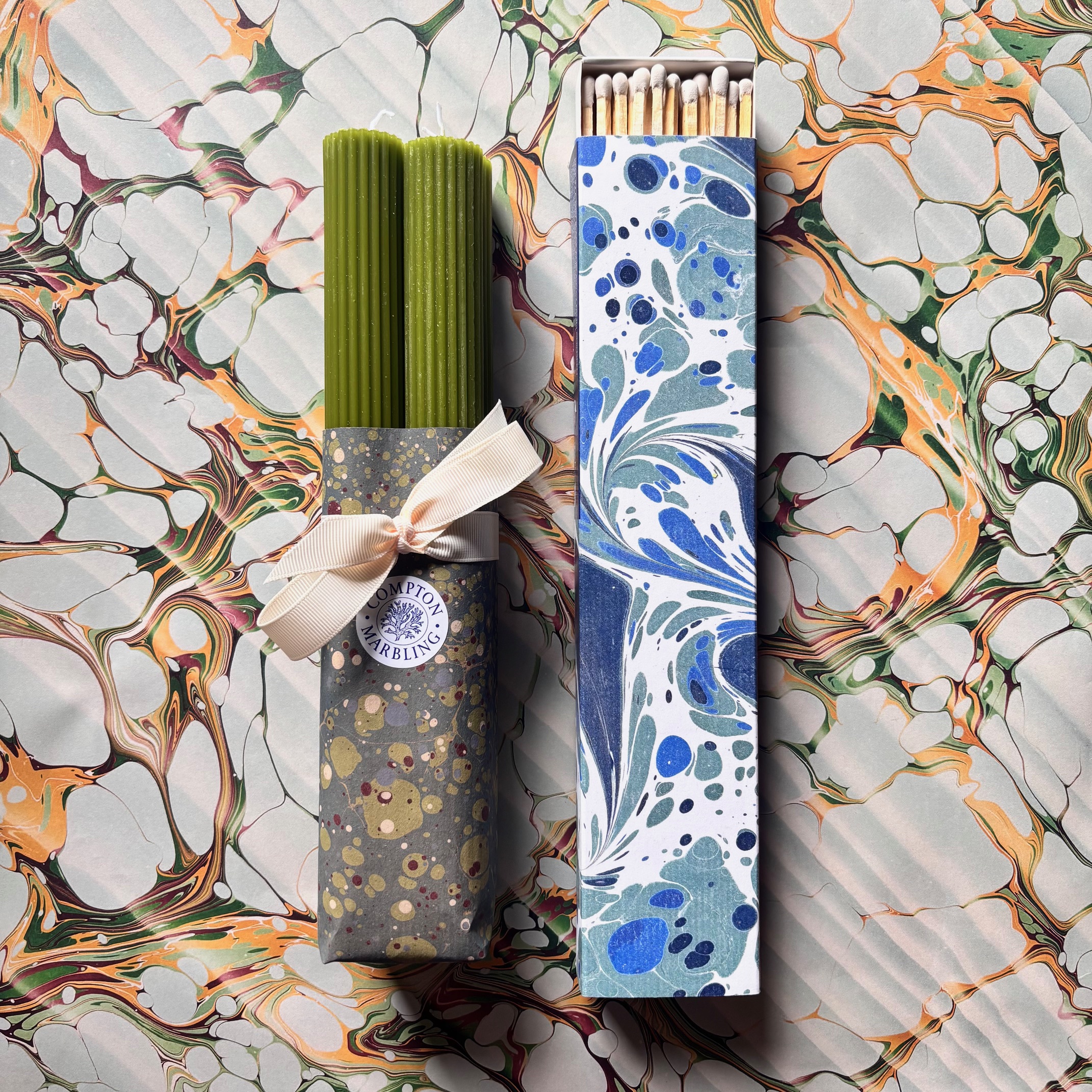 Scalloped Candles & Long Matchbox - Image 2