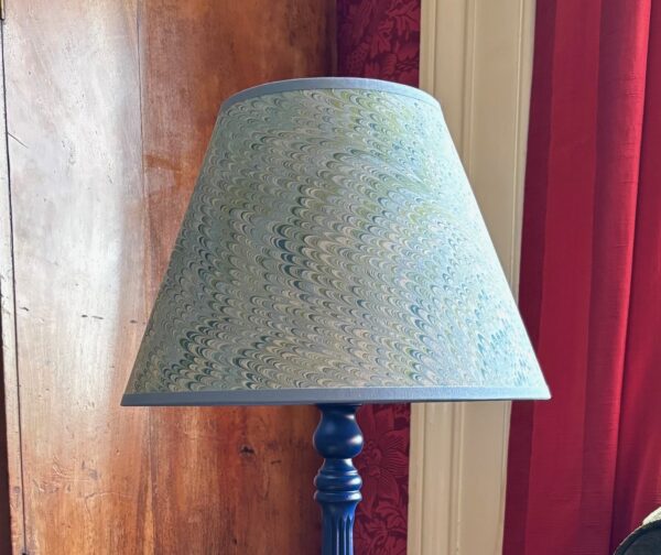 12” Vittle empire shade with blue trim